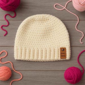 Luxe Ribbed Winter White Beanie